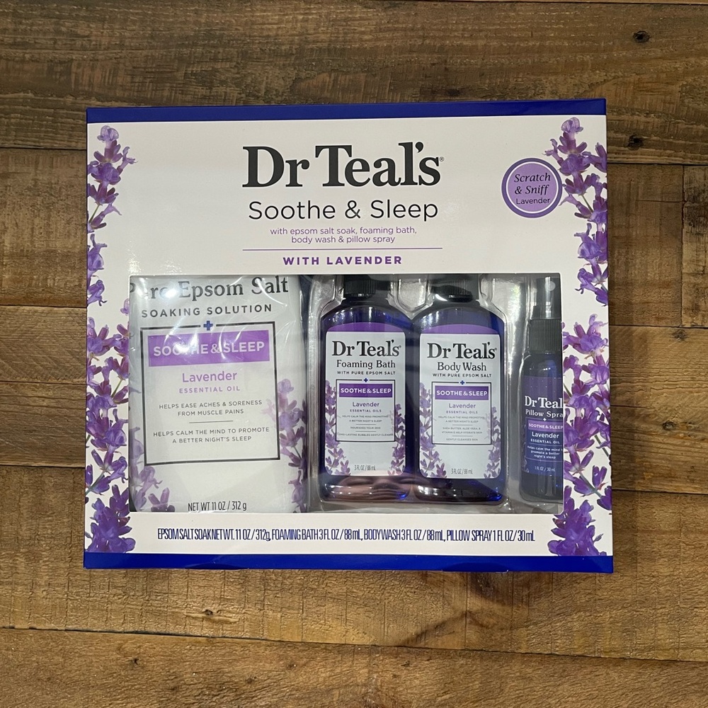 Dr. Teal’s Lavender Soothe and Sleep Gift Set | 4-pc